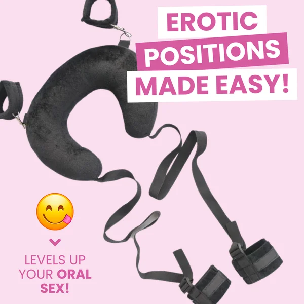 Sex Position Pillow With Wrist & Ankle Restraint Cuffs — image 8 of 12