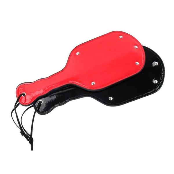Dual Sided Leather Studded Spanking Paddle — image 12 of 13
