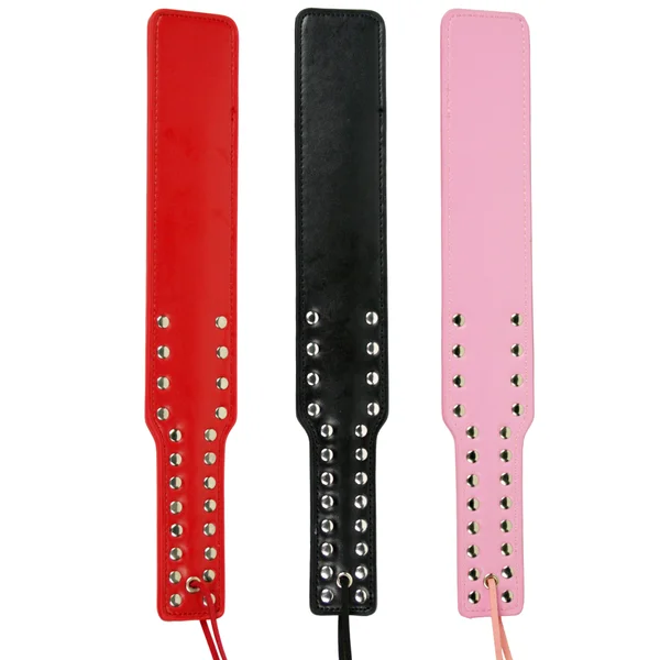 Leather Studded Spanking Bondage Paddle — image 16 of 16