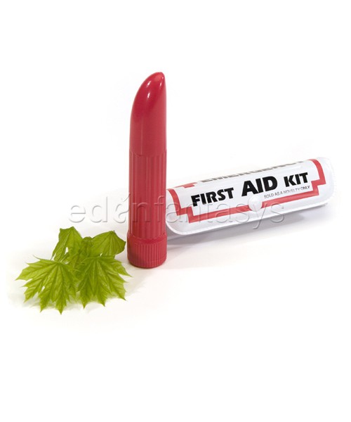 First aid pouch with vibe