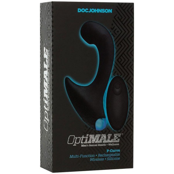 Optimale P-Curve Vibrating Prostate Massager & Wireless Silicone Anal Vibrator for Men