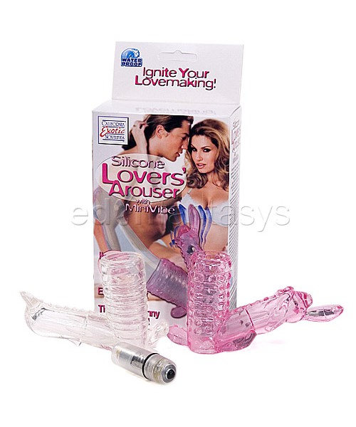 Silicone lovers' arouser rabbit