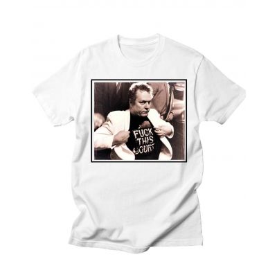 Larry Flynt In Court Tee White