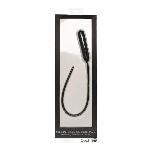 Shots Ouch Extra Long Urethral Sounding Silicone Vibrating Bullet Plug — image 14 of 15
