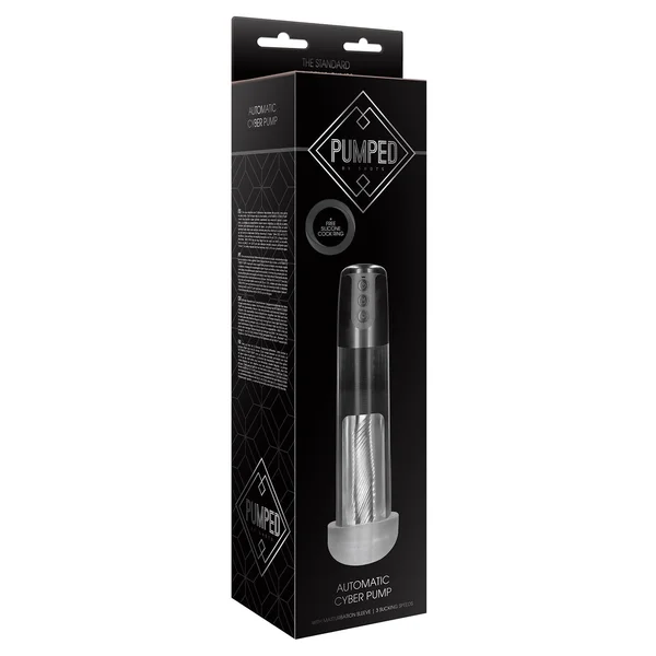 Shots Pumped Automatic Cyber Pump Masturbation Sleeve w/ Free Silicone Cock Ring — image 8 of 12