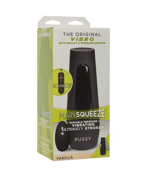 Doc Johnson Main Squeeze The Original Vibro Pussy Vibrating Male Masturbator