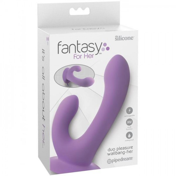 Vibrating Duo Pleasure Wallbang-Her