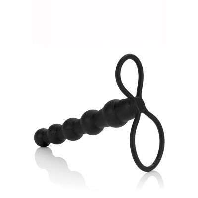 California Exotic 5 75 Double Cock Ring with Beaded Probe