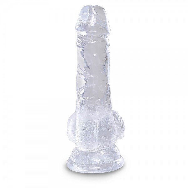 King Cock Clear 5 Inch Dildo With Balls