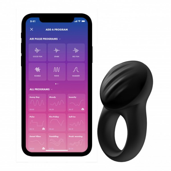Satisfyer Signet Vibrating Couples Ring With App