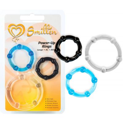 Power Up Rings 3 Pack Cock Rings