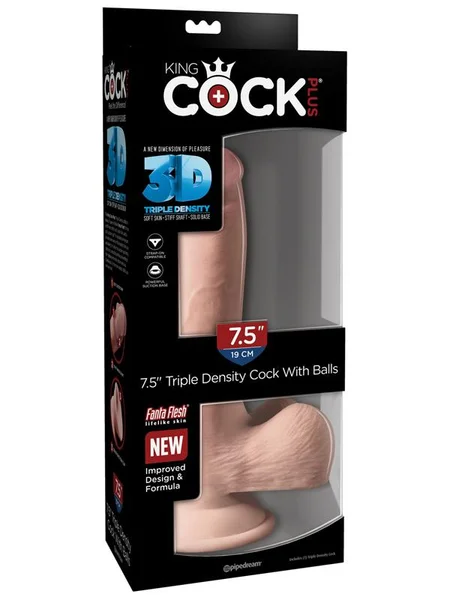 King Cock Plus 7.5'' Triple Density Cock with Balls — image 5 of 5