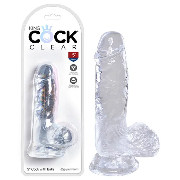 King Cock Clear 5'' Cock with Balls — image 11 of 14