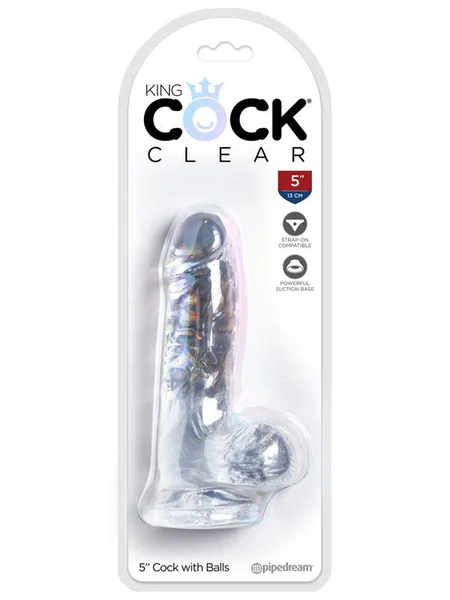 King Cock Clear 5'' Cock with Balls — image 14 of 14