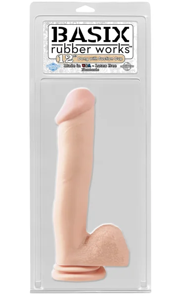 Basix Rubber Works 12'' Dong With Suction Cup — image 3 of 4