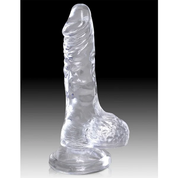 King Cock Clear 4'' Cock with Balls — image 14 of 17
