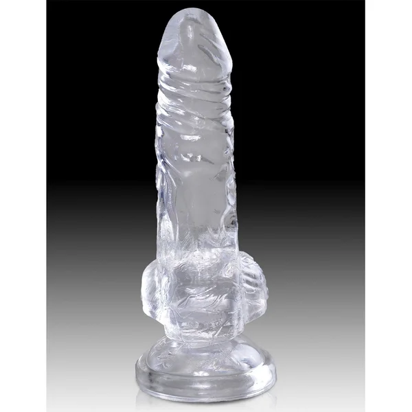 King Cock Clear 4'' Cock with Balls — image 16 of 17