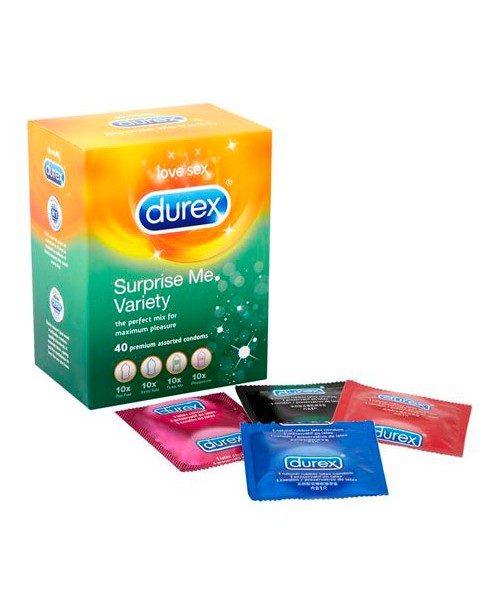 Durex Surprise Me Variety Pack Of 40 Condoms