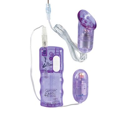 Double Play Vibrating Egg And Clitoral Stimulator 2 x AA