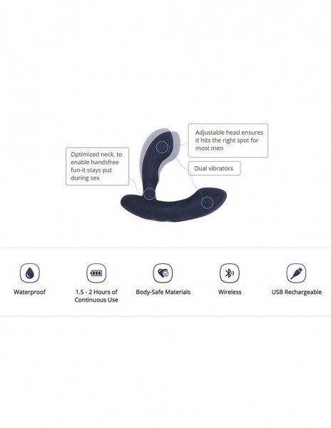 Lovense Edge App Controlled Rechargeable Prostate Massager