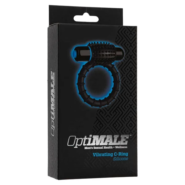 Pure Silicone Vibrating Cock Ring and Penis Enhancer by Optimale Black — image 4 of 4