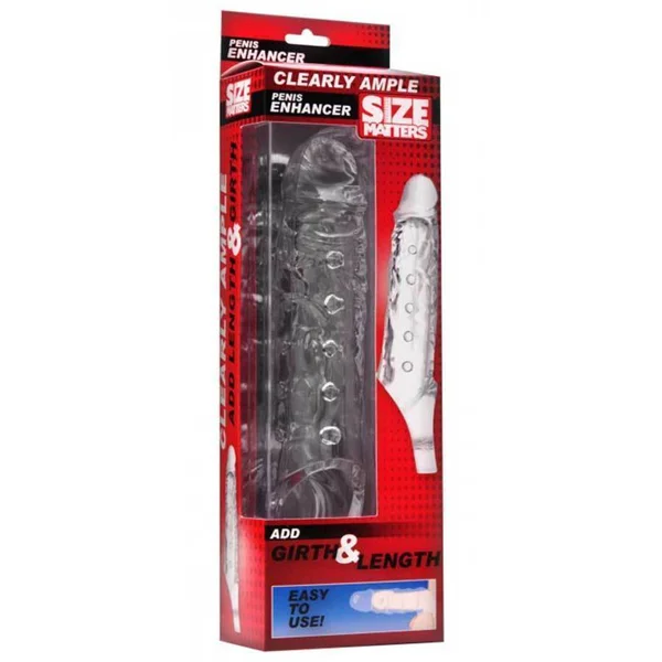 Clearly Ample Penis Extension Sleeve 6.5 Inch Cock Sheath — image 4 of 4