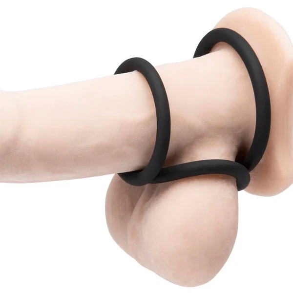 Silicone Cock Ring Set by Lynk Pleasure 3 Soft and Stretchy Penis Rings — image 10 of 13