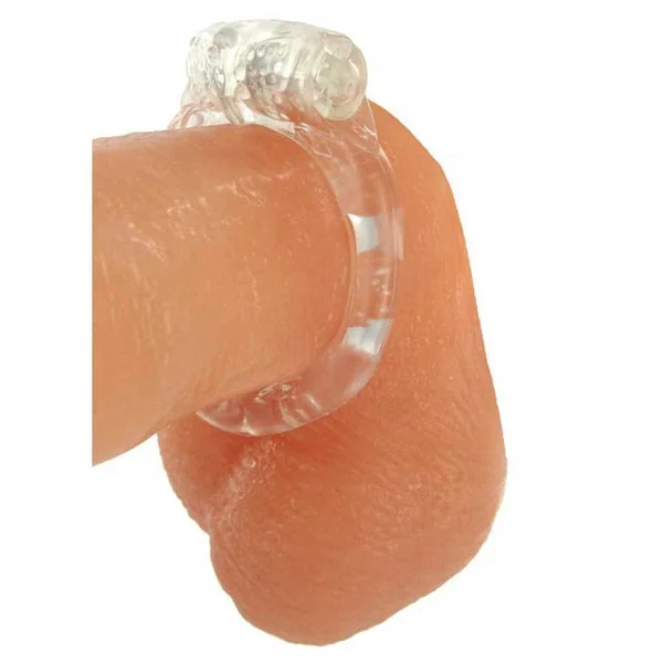 Platinum Orgasmic Vibrating Cock Ring for Couples Clear Penis Ring — image 5 of 6