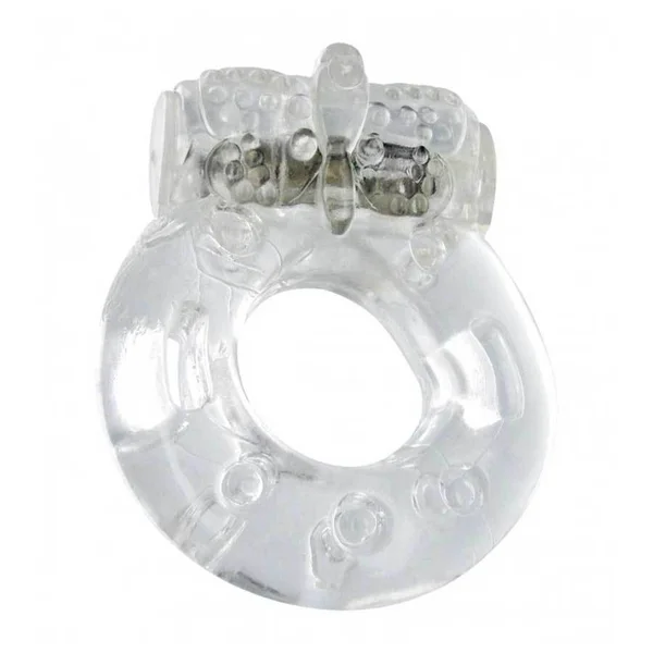 Platinum Orgasmic Vibrating Cock Ring for Couples Clear Penis Ring — image 4 of 6