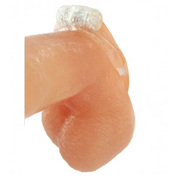 Platinum Orgasmic Vibrating Cock Ring for Couples Clear Penis Ring — image 6 of 6