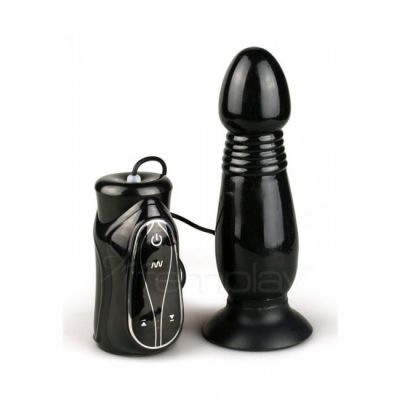 Premium Range Thrusting Butt Plug Black