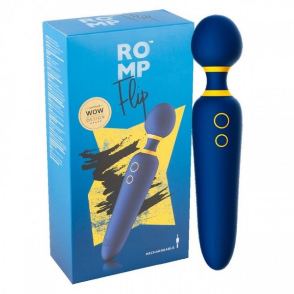 Romp Flip 9" Mini Wand Vibrator With Flexible Neck