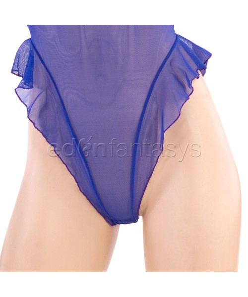 Purple mesh teddy