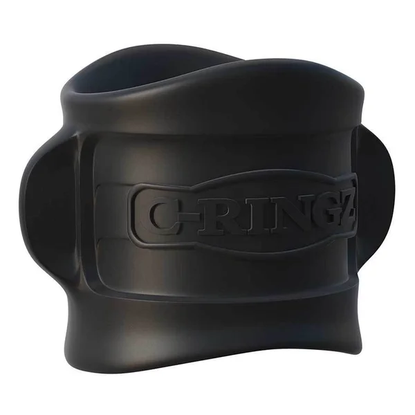 Black Silicone Ball Stretcher Sleeve by Fantasy C-Ringz — image 10 of 12