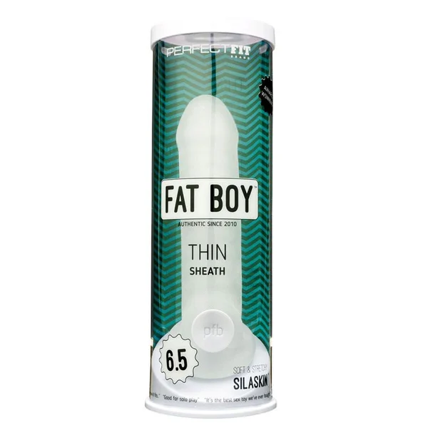 Penis Extension Sleeve Fat Boy Thin Clear 5.5" Cock Sheath — image 11 of 11