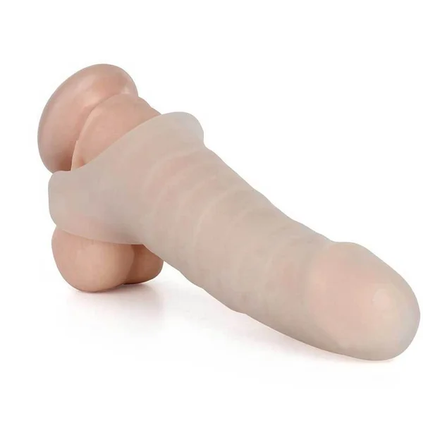 Penis Extension Sleeve Fat Boy Thin Clear 5.5" Cock Sheath — image 6 of 11