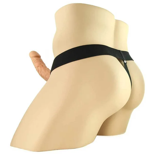 Hollow Penis Extension Sleeve 7" Tan Strap On Cock Sheath — image 9 of 12