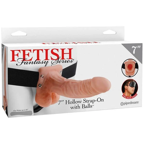 Hollow Penis Extension Sleeve 7" Tan Strap On Cock Sheath — image 12 of 12