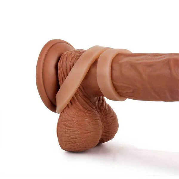 The C-Rings Platinum Premium Silicone Tan Cock Ring Set by Doc Johnson — image 7 of 8