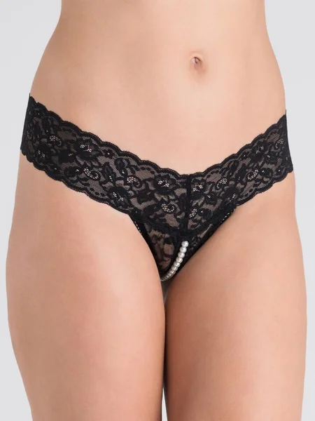 Lovehoney Crotchless Pearl Thong — image 9 of 9