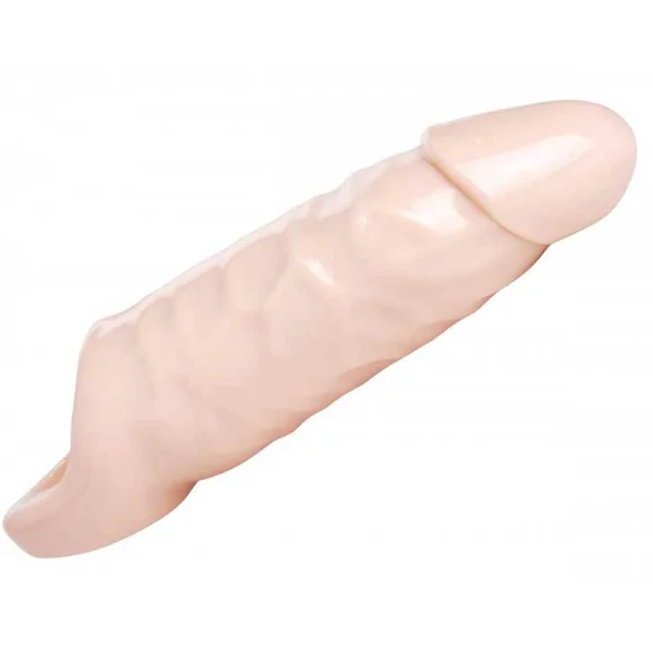XL Thick Natural 6.5 Inch Tan Penis Sleeve & Girth Enhancer — image 9 of 10