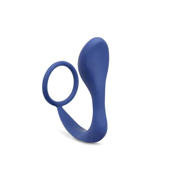 Silicone Anal Plug Cock Ring Sexual Enhancer by Lynk Pleasure (Blue) — image 9 of 12