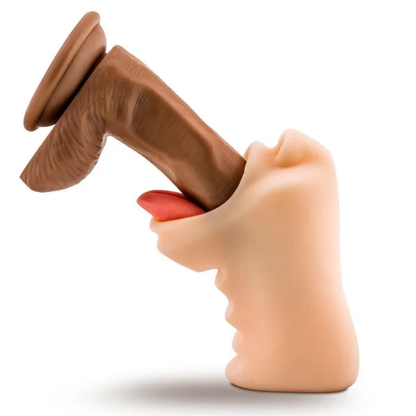 The Deep Throat Real Mouth Male Masturbator Sleeve by Healthy Vibes — image 9 of 14