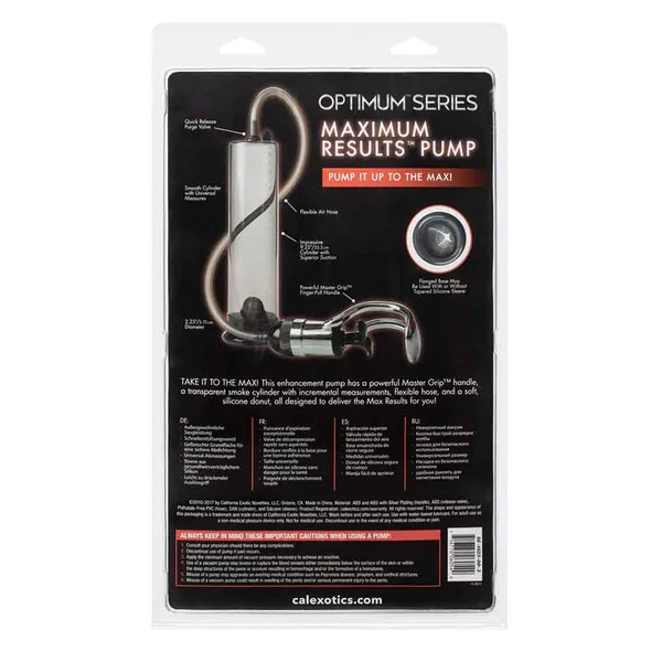 Max Results Penis Pump Optimum Series Male Enhancement Device by Cal Exotics — image 14 of 14