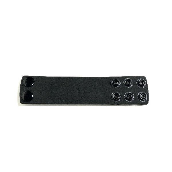 Boneyard 1.5inch Silicone Ball Strap - 3 Snap - Black