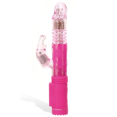 Adam and Eve Thrusting Rotating Beaded 9 75 Rabbit Vibrator