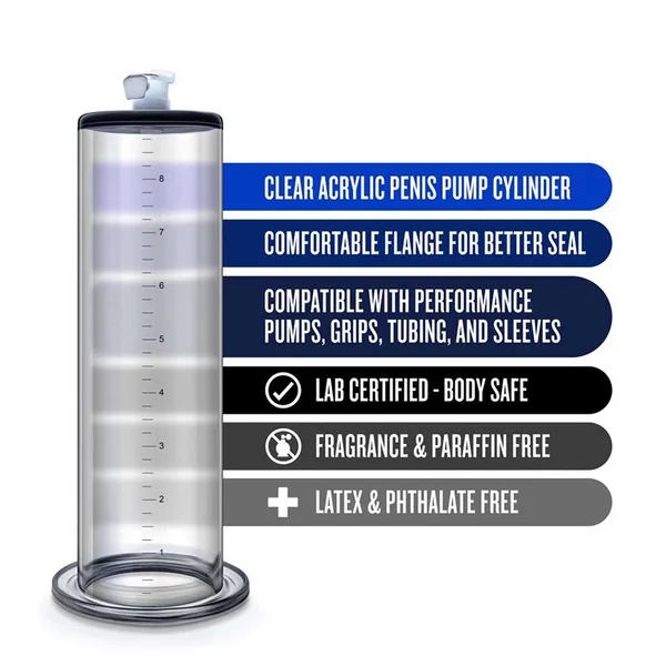 Penis Pump Cylinder 2.25 Inch X 9 Inch Clear — image 8 of 9