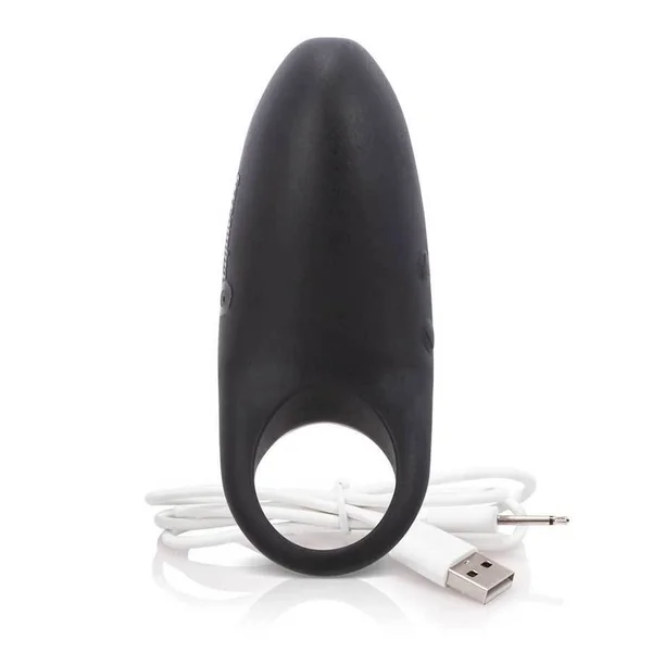 Work It! Penis Ring Silicone Vibrating Black Couples Cock Ring Sex Toy — image 6 of 8