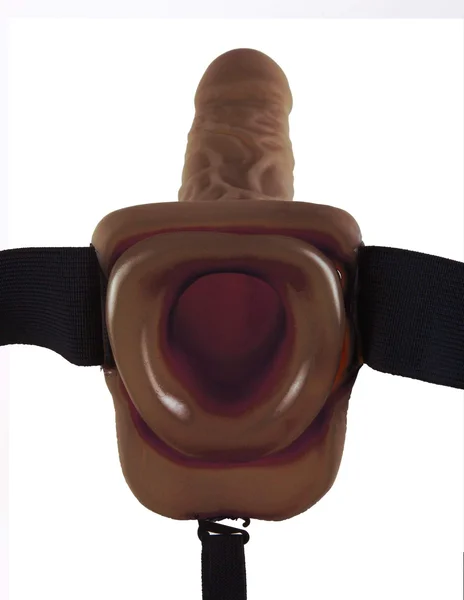 9" Brown Hollow Strap-On Penis Extension with Balls by Fetish Fantasy — image 9 of 12