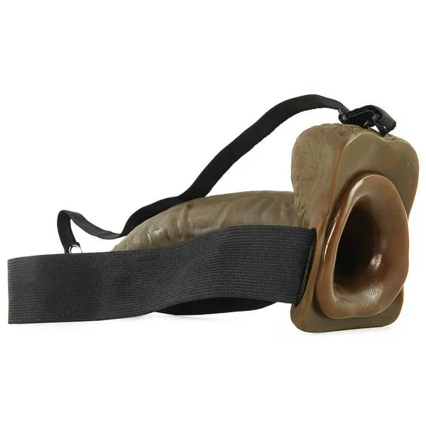 9" Brown Hollow Strap-On Penis Extension with Balls by Fetish Fantasy — image 10 of 12